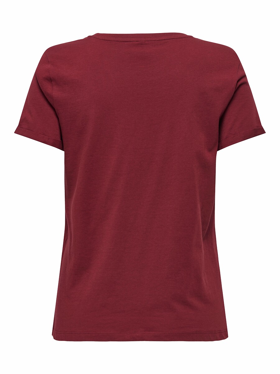 SOMENTE camiseta com estampa de coração pequeno na frente