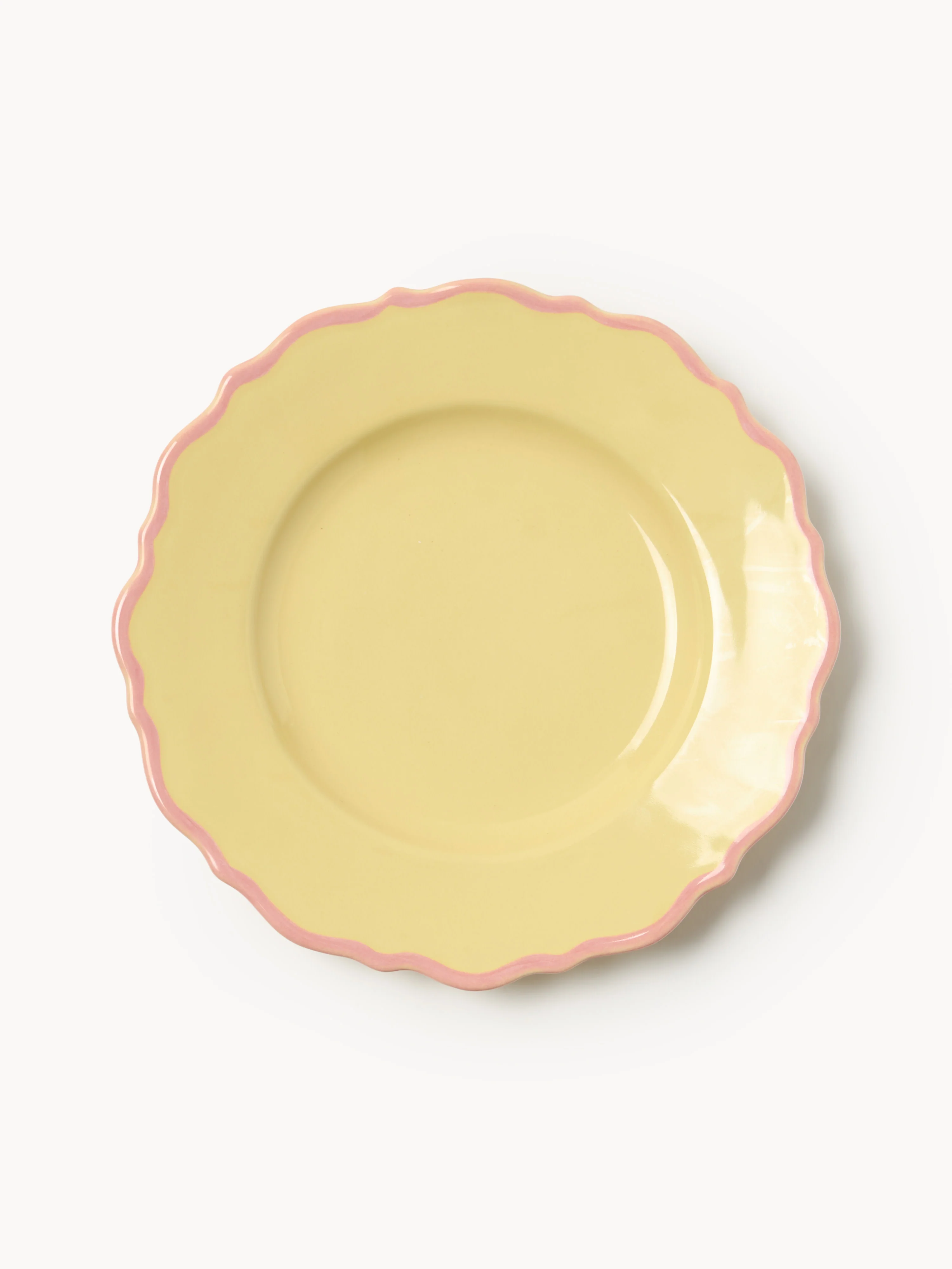 Ontbijtborden Crumble, 4 stuks GEEL