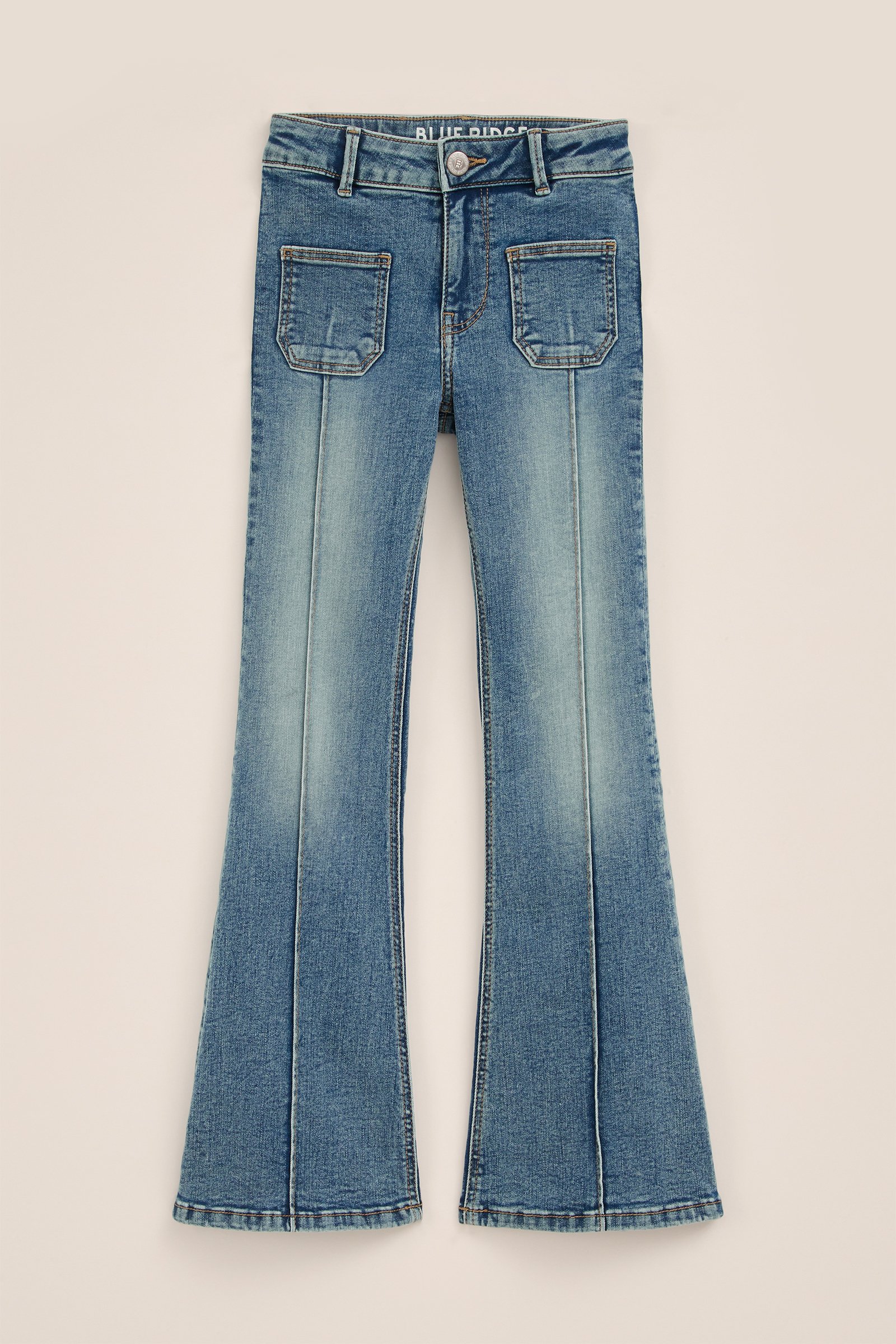 Meisjes super skinny fit jeans met stretch Blue Ridge Lichtblauw