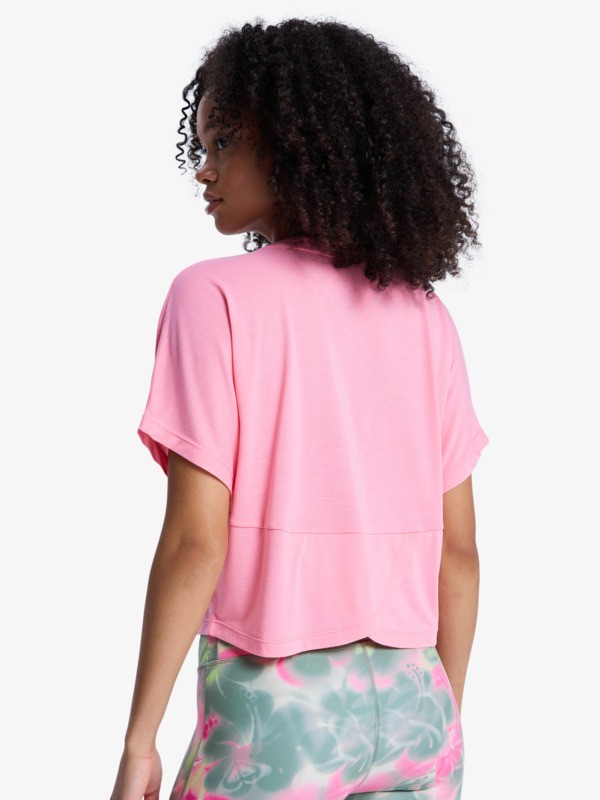 Everyday Flow T-Shirt technique à manches courtes Rose Femme