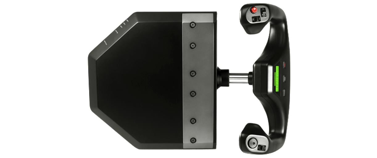 Simulations-Controller G Saitek Flight Yoke System<br>Steuerhorn und Schubregler für Flugsimulationen