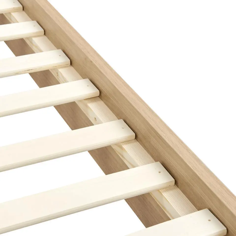 IZERNORE - Bed - Beige - 140 x 200 cm - Bouclé