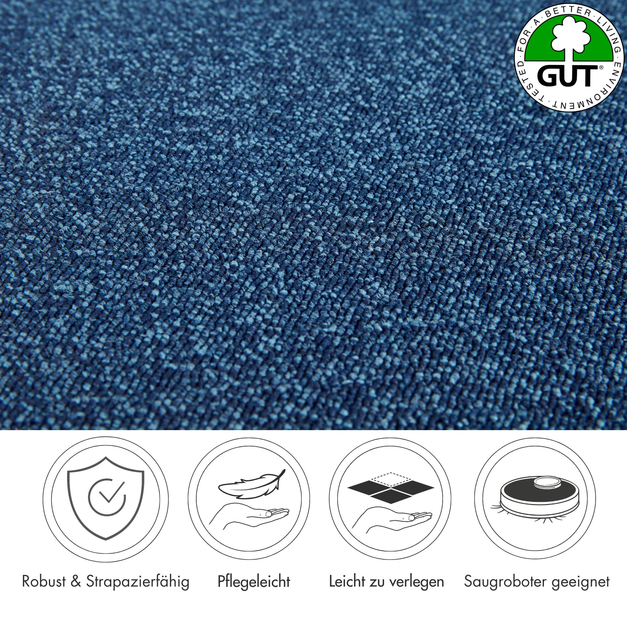 Andiamo Teppichboden »Matz, Schlinge, Made in Belgium« rechteckig 6 mm Höhe meliert, Breite 400 cm oder 500 cm, strapazierfähig & pflegeleicht