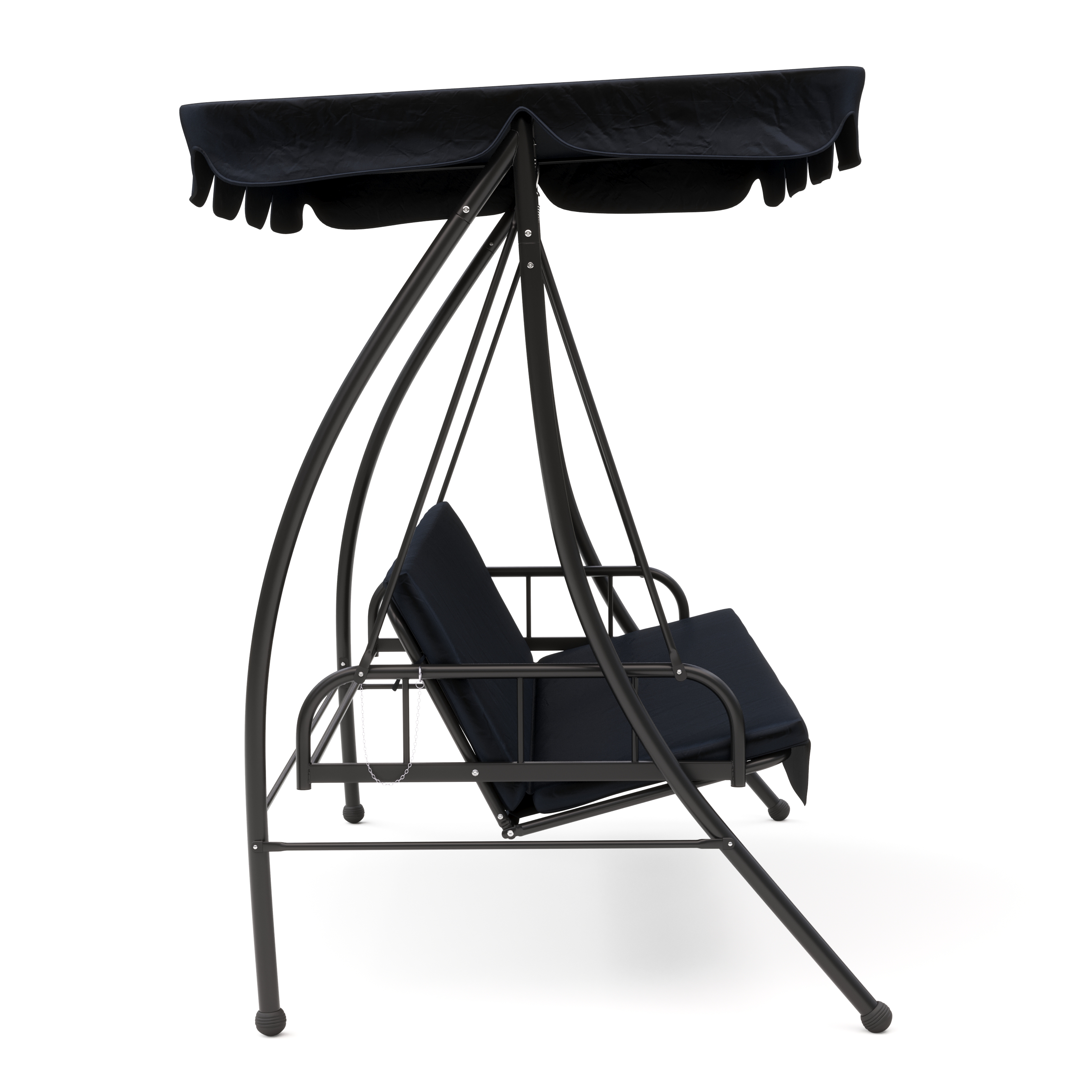 Gartenmöbel Hollywoodschaukel XL schwarz