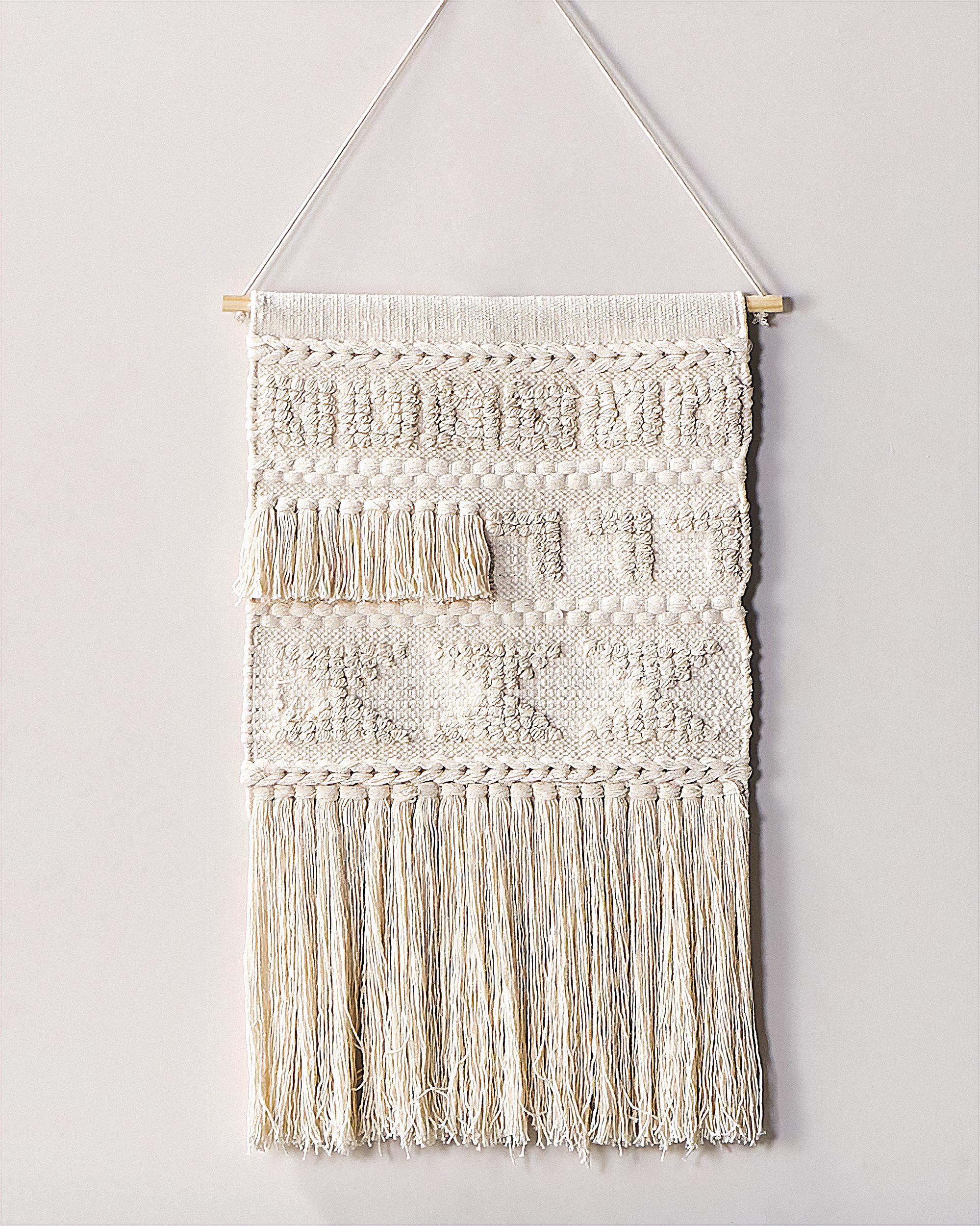 Stoffen wanddecoratie KAMOKE Katoen 103 cm Beige