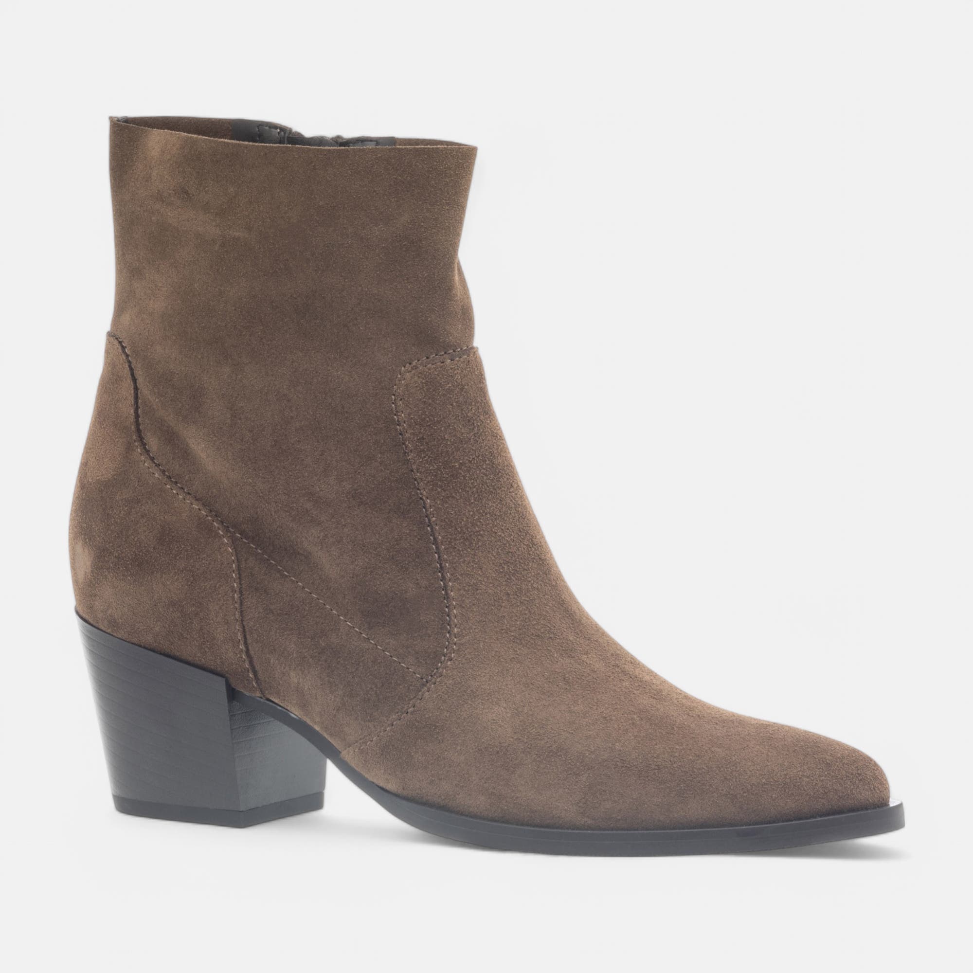 Bottines Femme en cuir camel