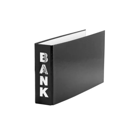 Livepac Office Bankordner für Kontoauszüge 140 x 250 mm, schwarz, 3 Stück