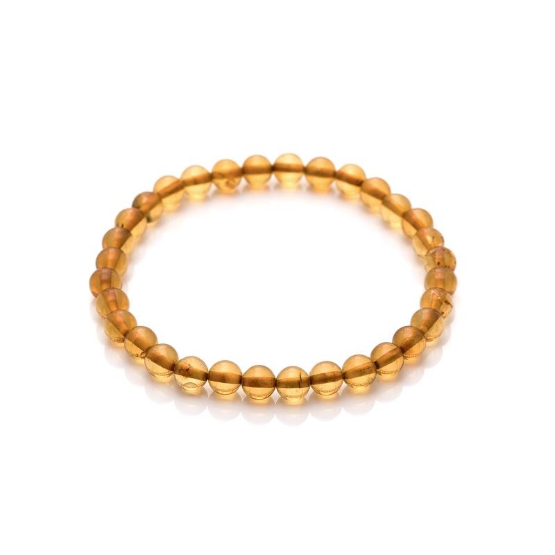 Bracelet Boule 5mm Ambre de la mer Baltique