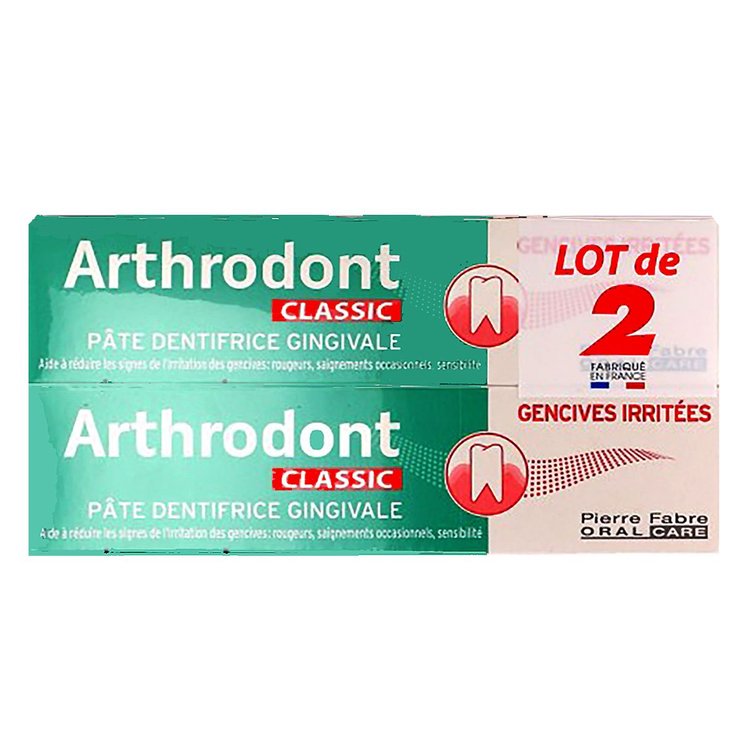 Arthrodont Classic dentifrice gingivale 2x75ml