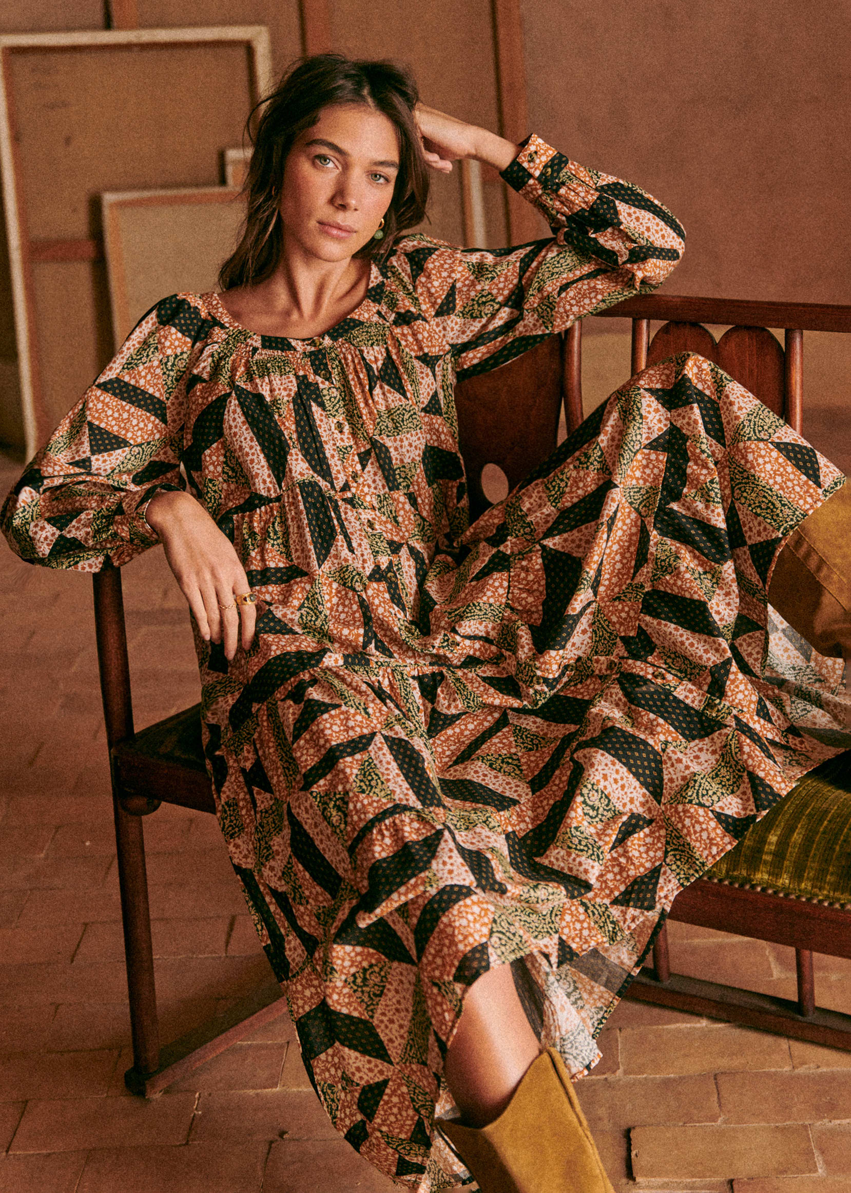 Robe Yuliana - Patchwork Graphique - E-SHOP/ROBES 5905181