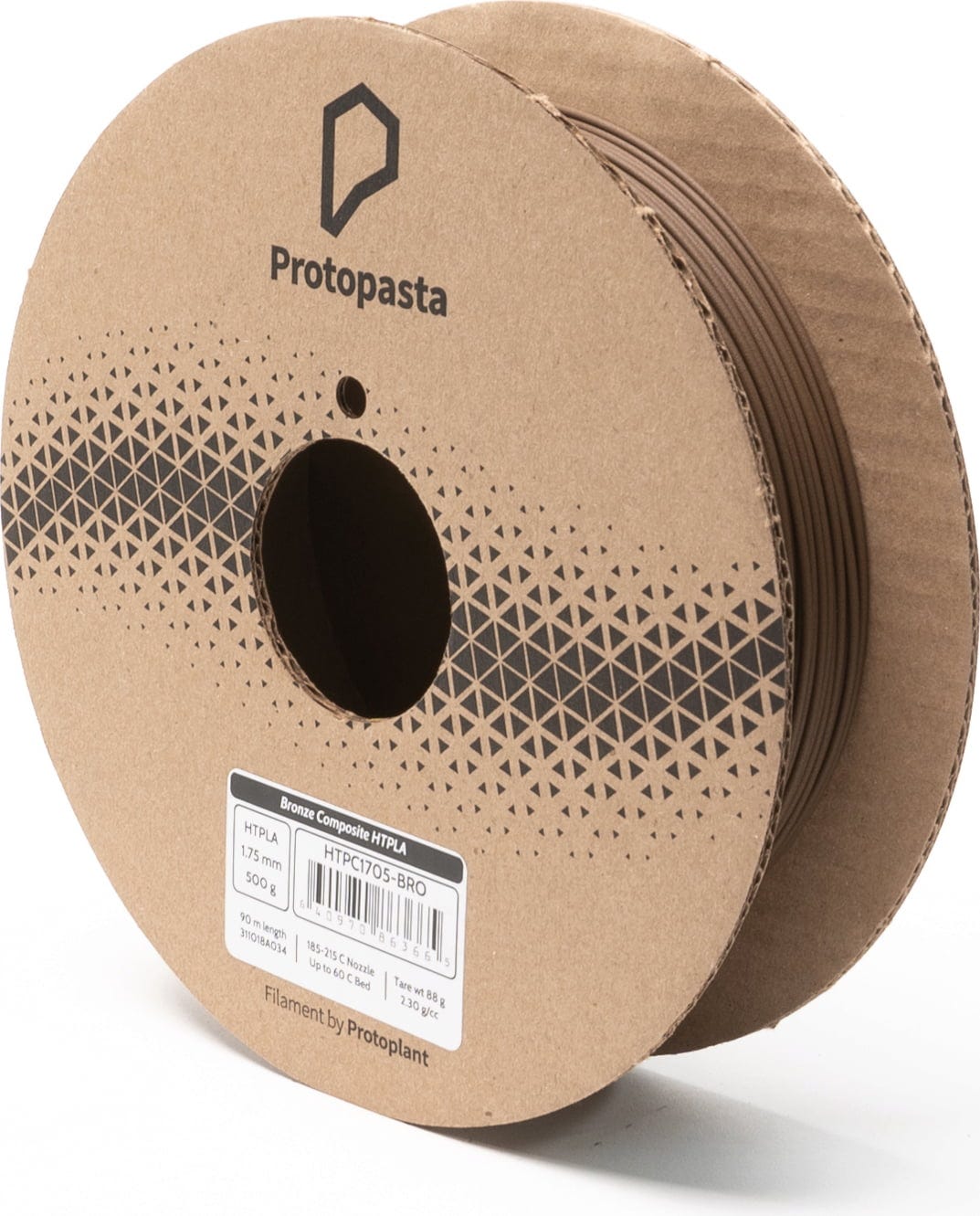 Protopasta  Bronze Composite HTPLA, 1,75 mm / 500 g    Bronzegefülltes Metall PLA Filament