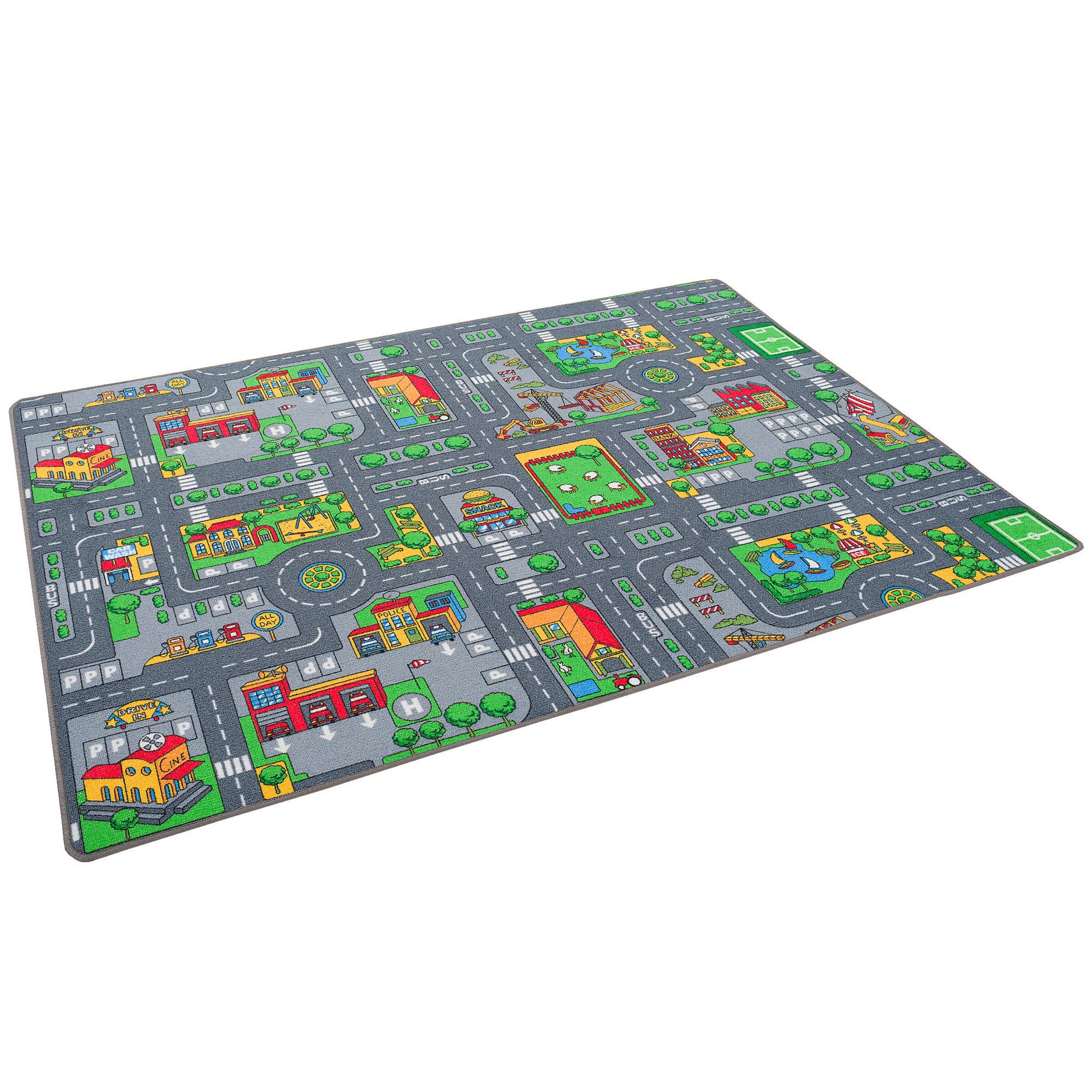 Pergamon Straßenteppich Beidseitig Metropolis Bunt