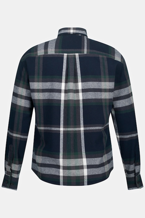 Karo-Flanellhemd, Langarm, Buttondown-Kragen, Modern Fit