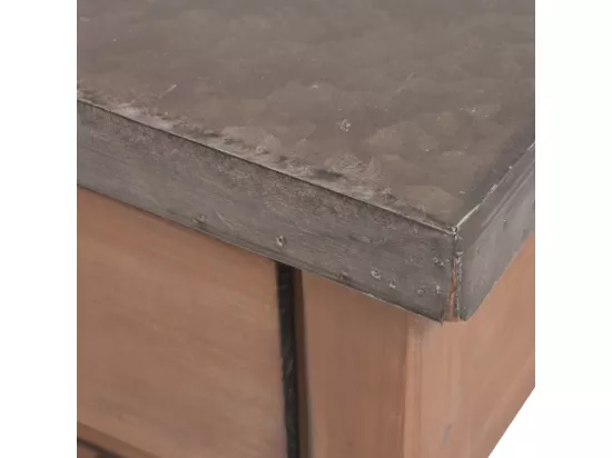 Table console Bois massif de sapin 122 x 35 x 80 cm