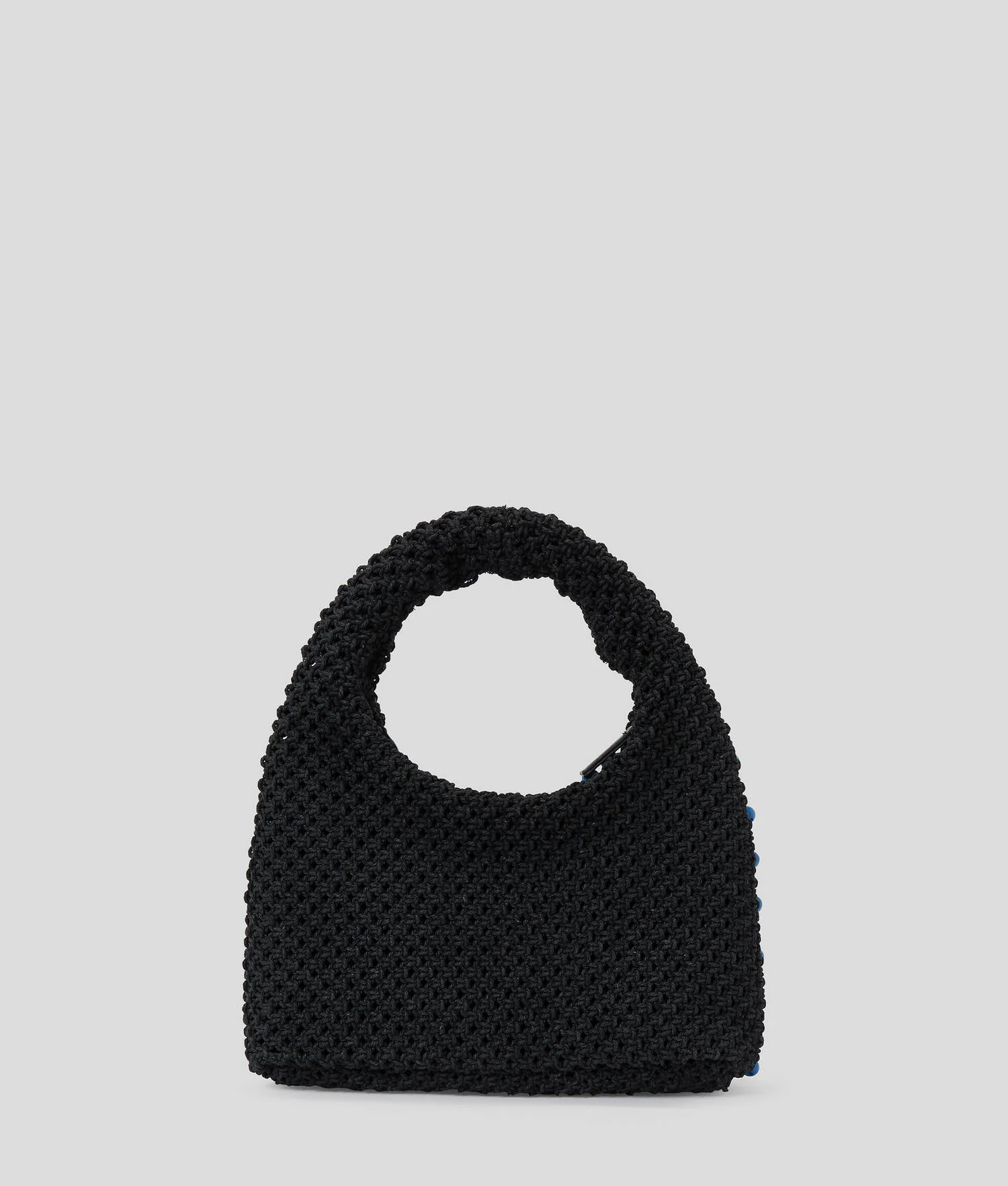 SAC AVEC ANSE PERLÉ EN CROCHET - Noir