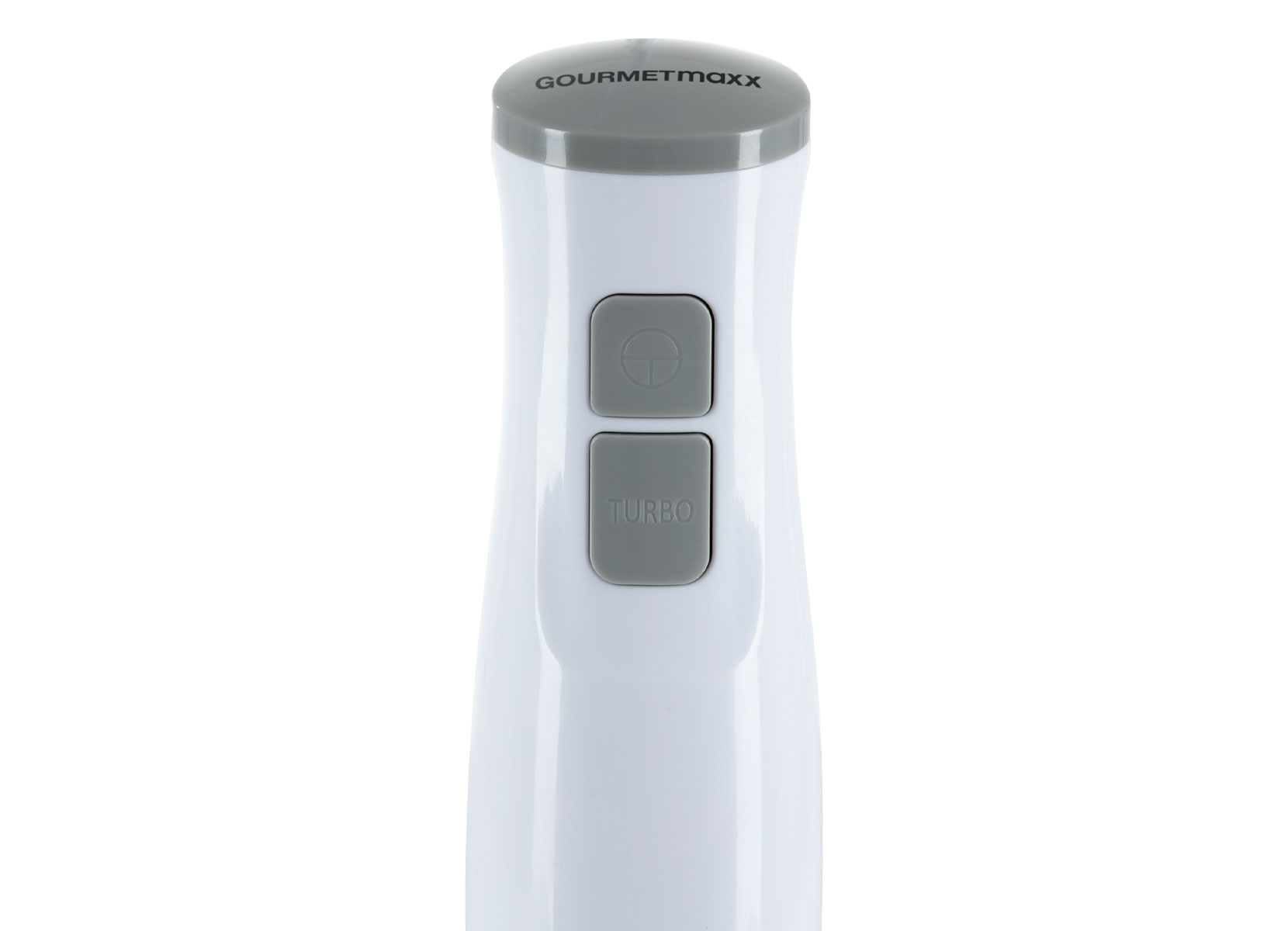 Gourmetmaxx Stabmixer mit Mixbecher 400W Weiß/Grau