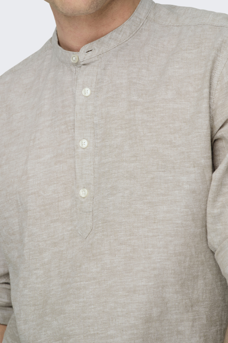 Only & Sons beige heren overhemd