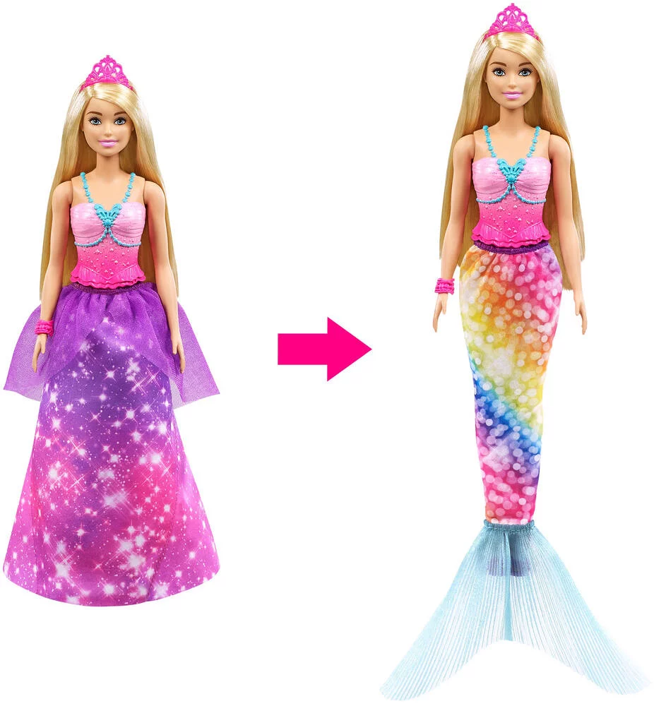 POUPEE BARBIE - TRANSFORMATION PRINCESSE SIRENE