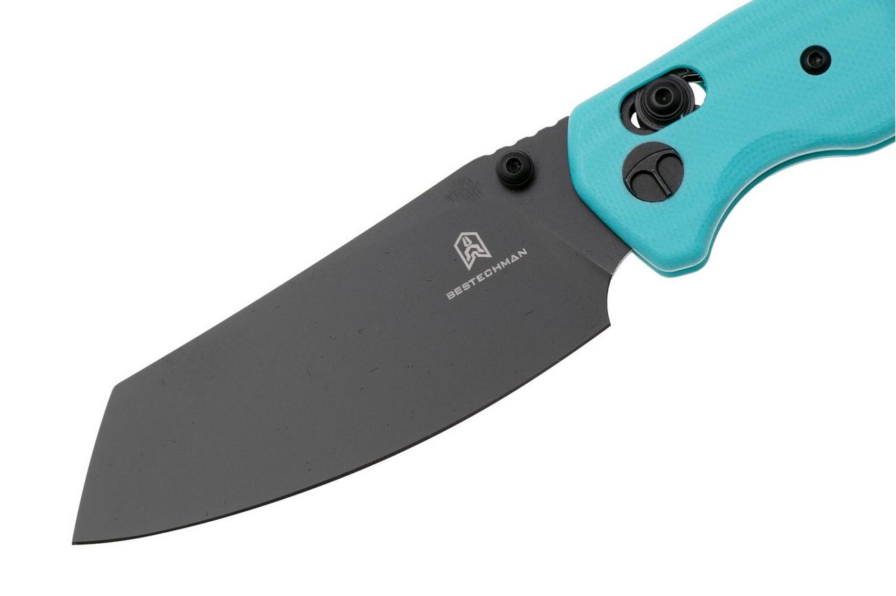 Bestechman Cicada's Wing BMK06J Coated 10Cr15MoV, Blue G10, zakmes