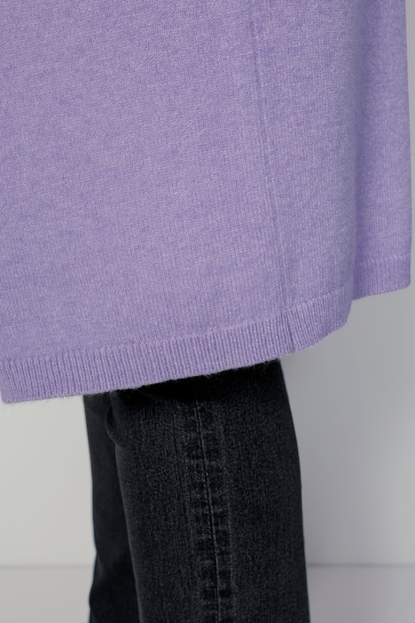Strickjacke, offene Form, Langarm