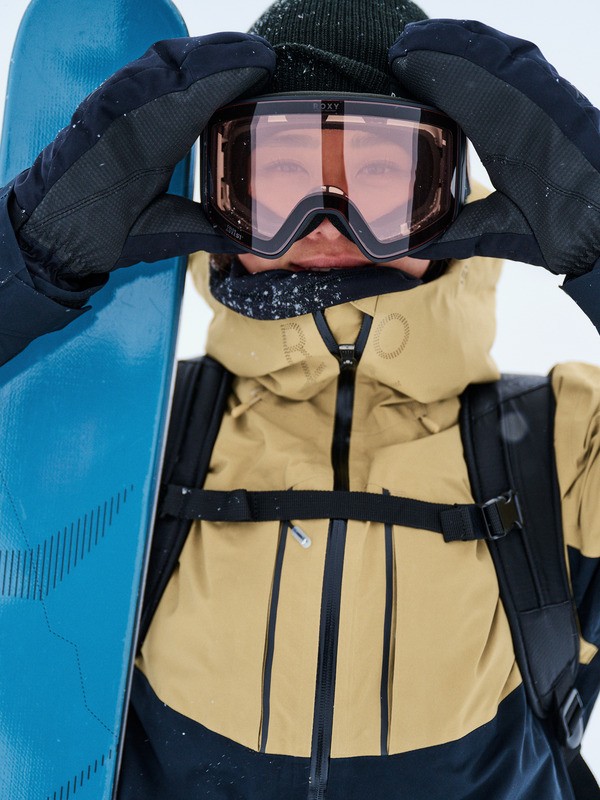 GORE-TEX® Stretch Purelines Veste de snow technique Beige Femme