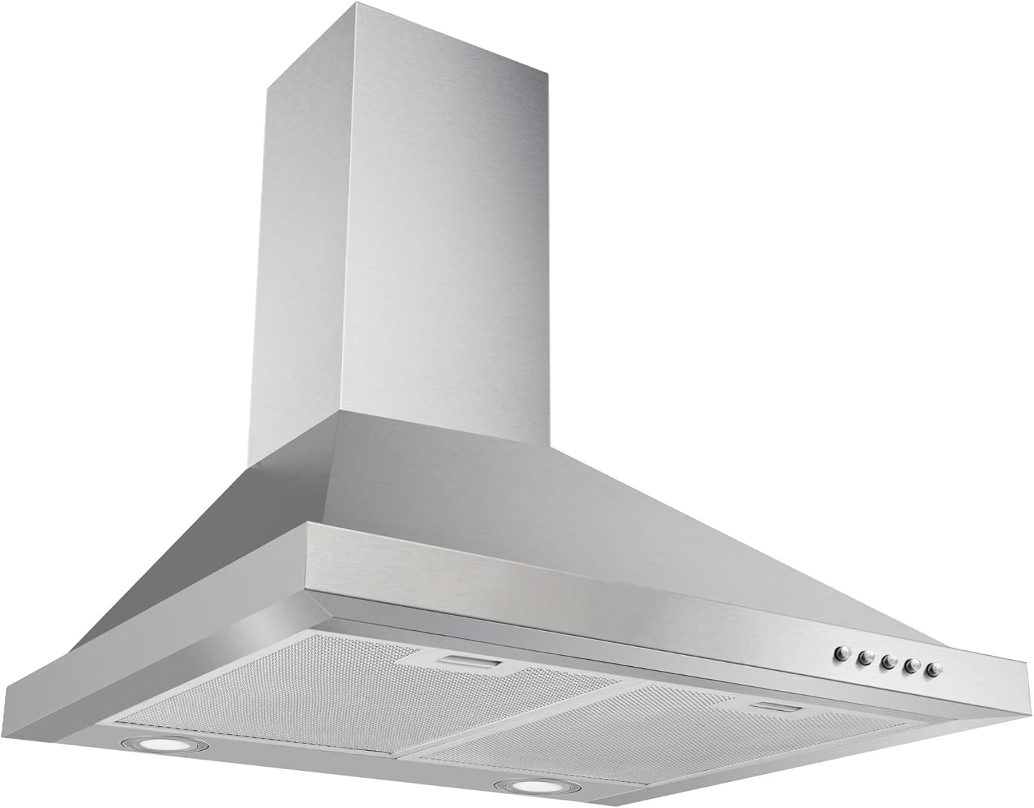Respekta Dunstabzugshaube / Kaminhaube 60 cm / Edelstahlgehäuse / Abluft - und Umluftfunktion / CH44078-60IX-A / A / 56 – 70,3 dB