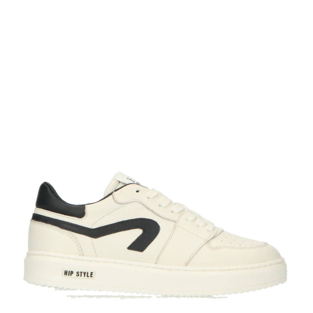 Hip leren sneakers wit
