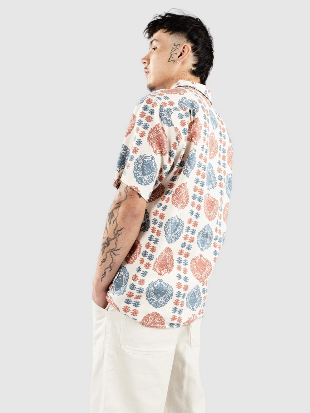 Rhythm Valley Stripe Shirt cream