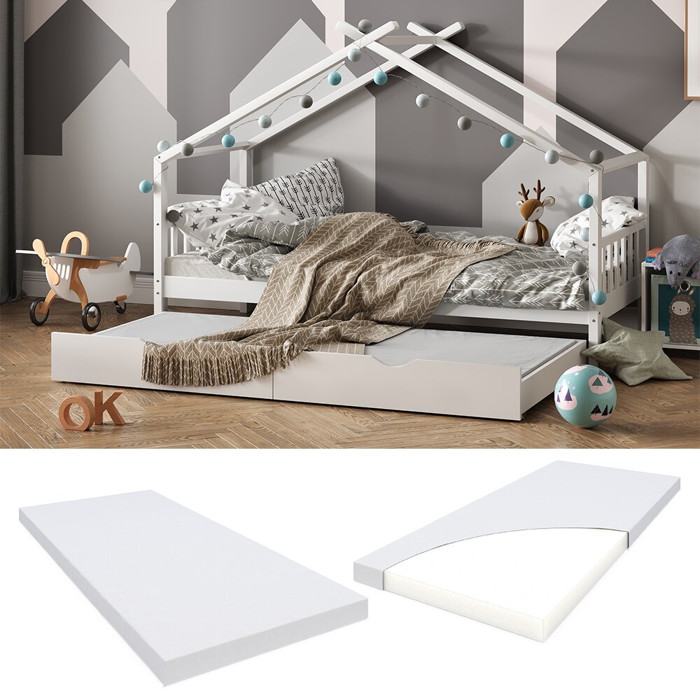 Vitalispa Kindermatratze Weiß 90 x 190 cm H2 Härtegrad