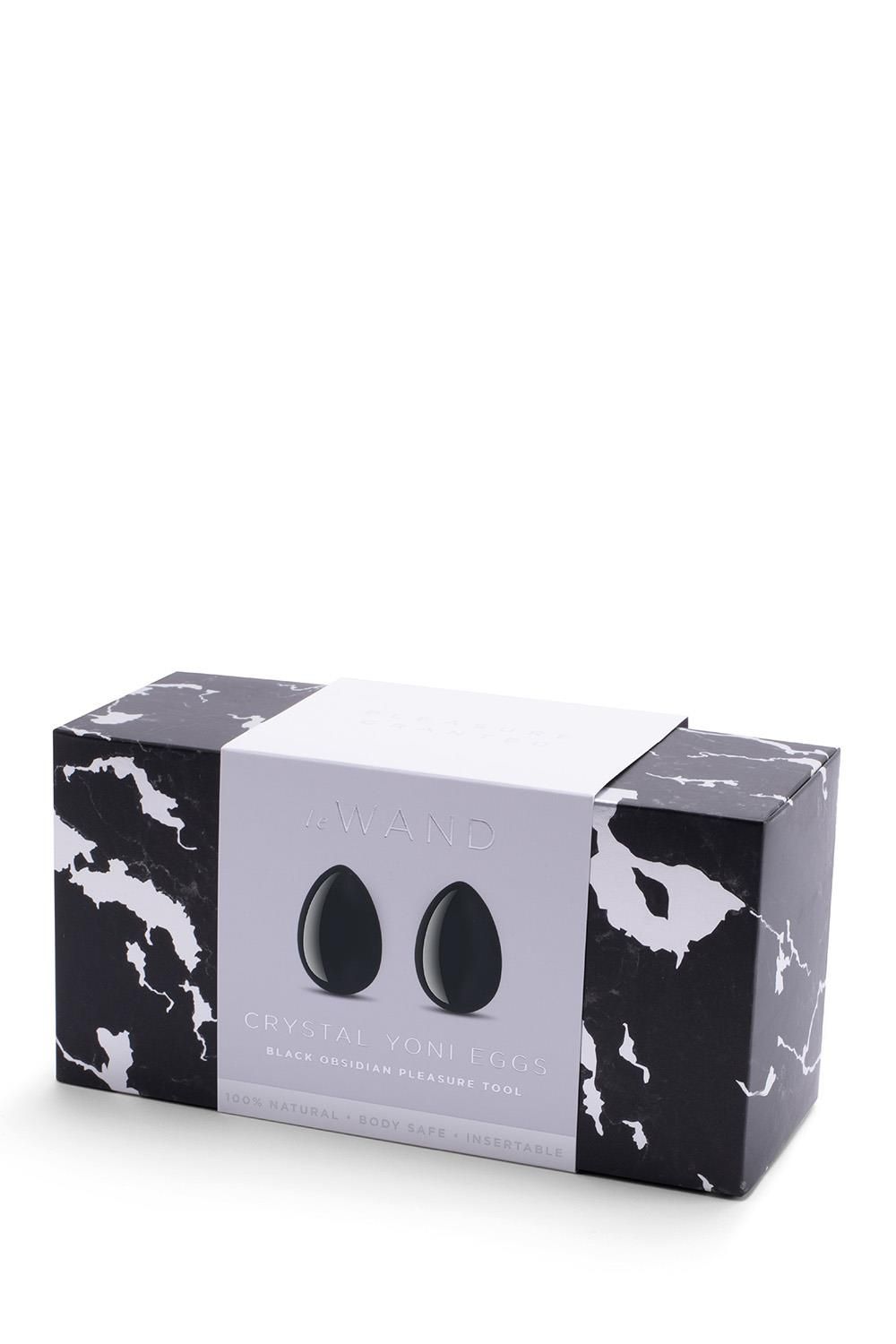 Le Wand Crystal Yoni Eggs Black Obsidian