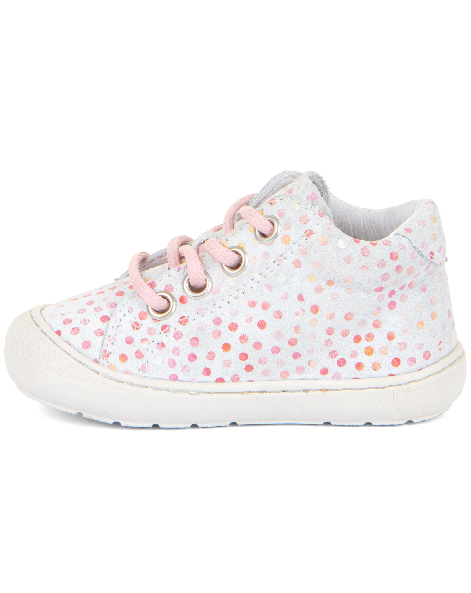 Lauflernschuhe OLLIE LACES DOTS in white