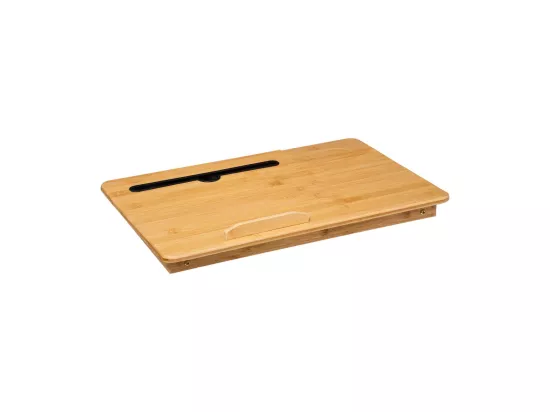 Plateau petit déjeuner ou bureau d'appoint en Bambou 54 x 34 cm