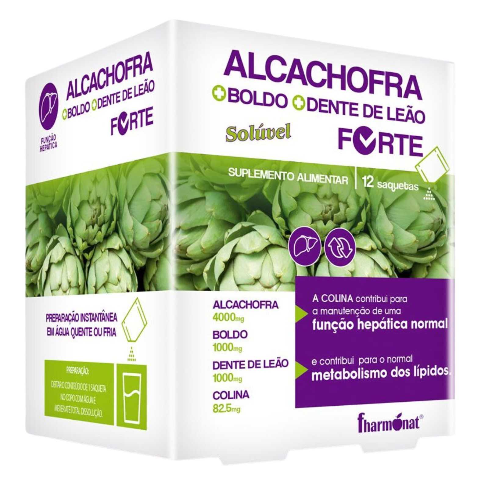 Fharmonat Alcachofra, Boldo e Dente-de-leão - 12 sachês