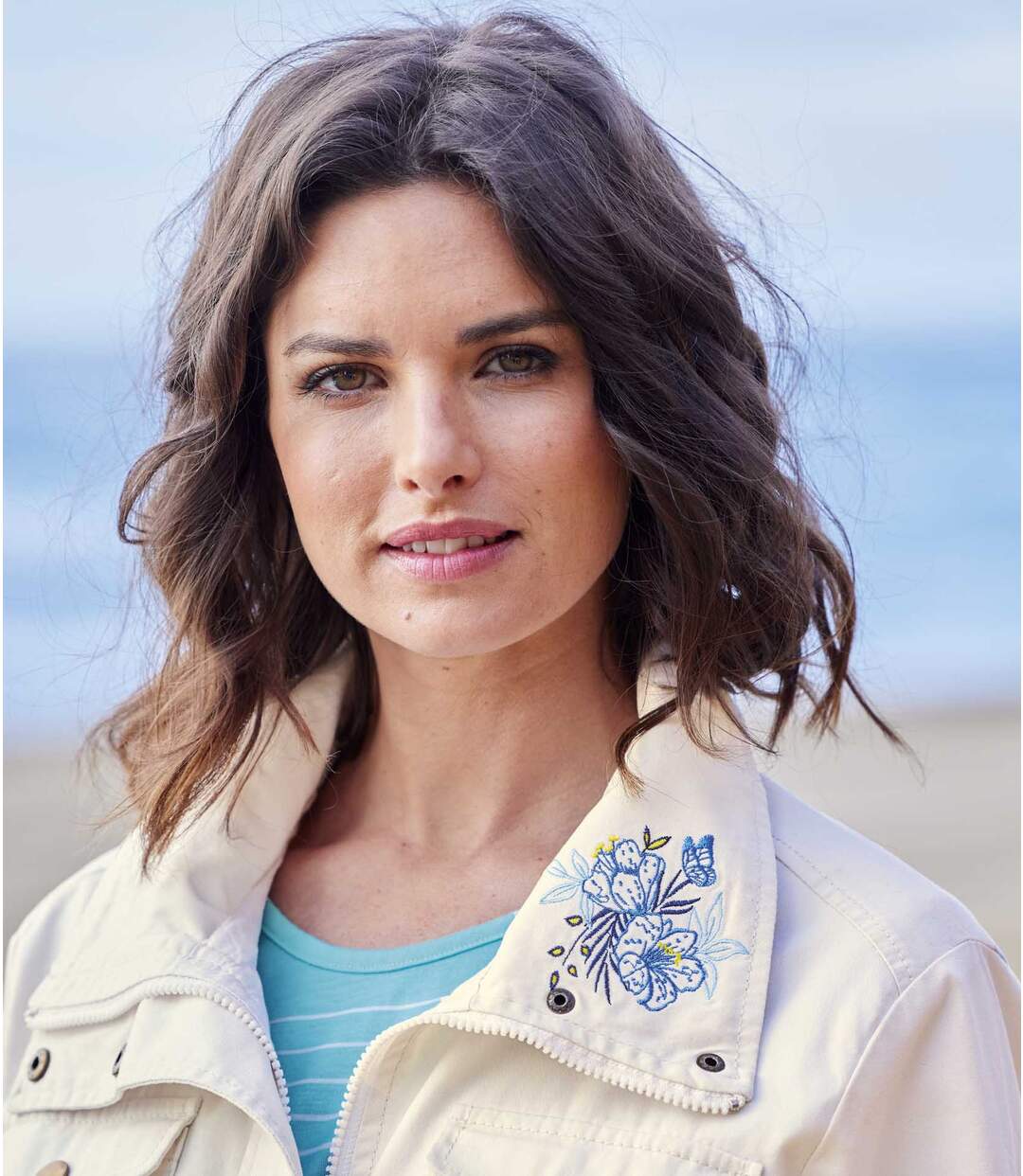 Veste Saharienne d’Été Brodée
