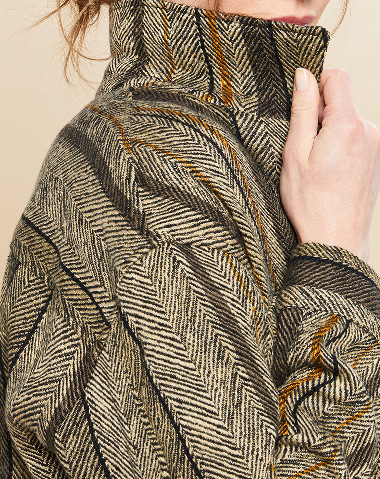 Hartford Veste en Lin & Coton Voltige beige/noir