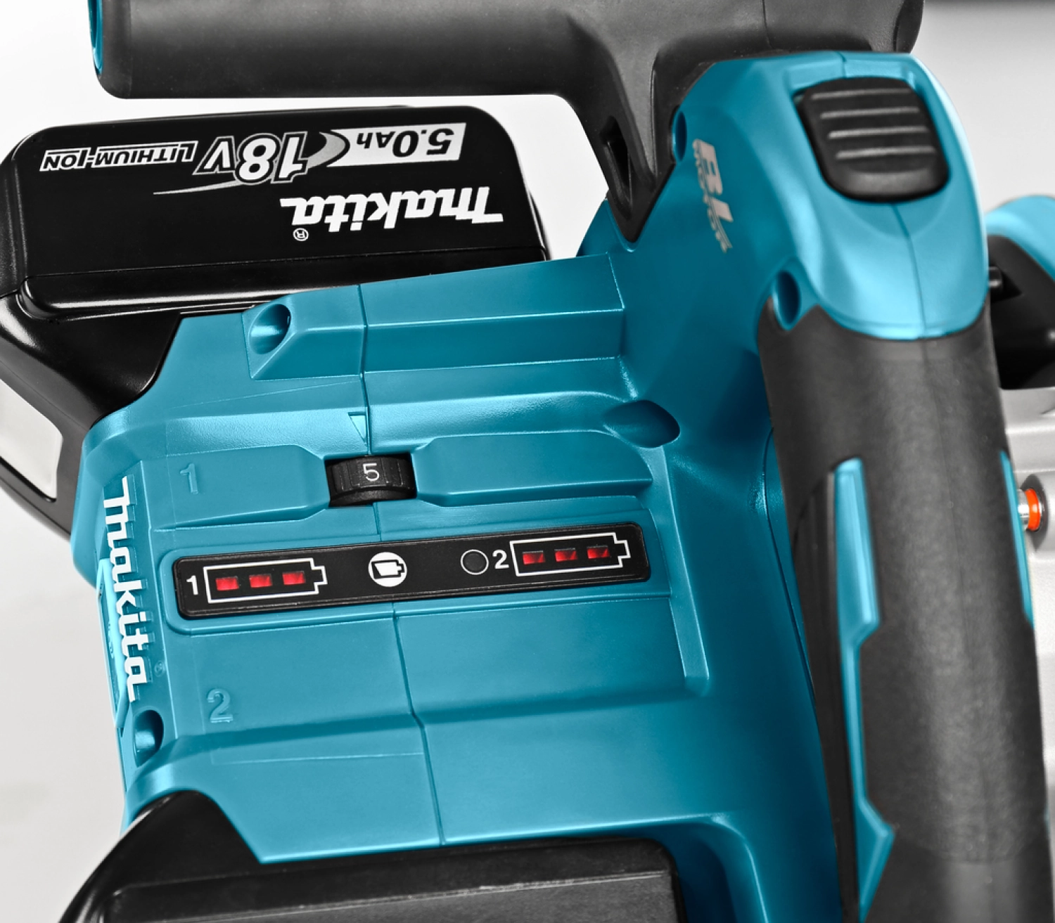 Makita DSP601ZJU2 36V (2x 18V) Li-Ion accu invalcirkelzaag body in Mbox (AWS) incl. geleiderail - 20 x 165mm - koolborstelloos