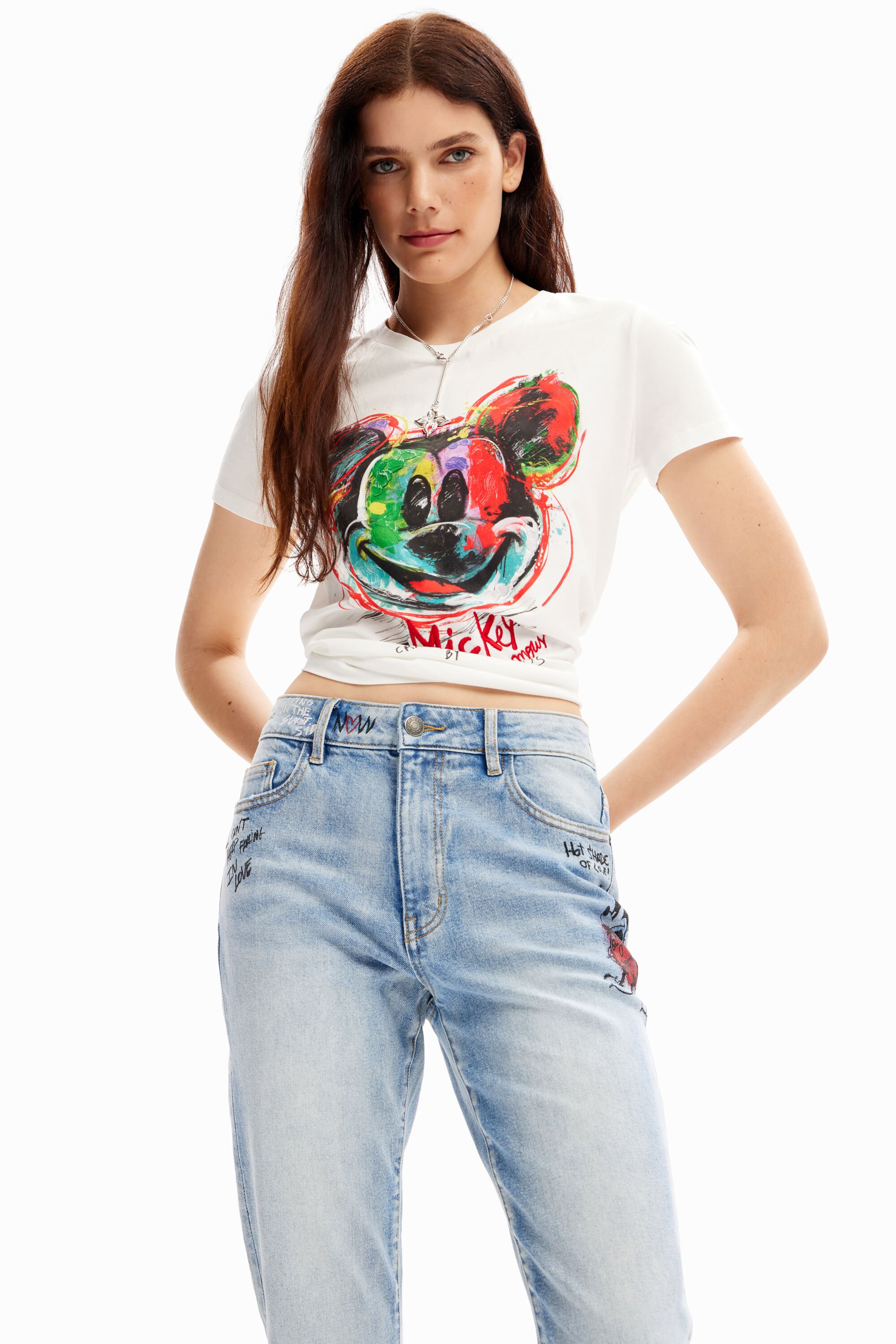 Jean droit Mickey Mouse