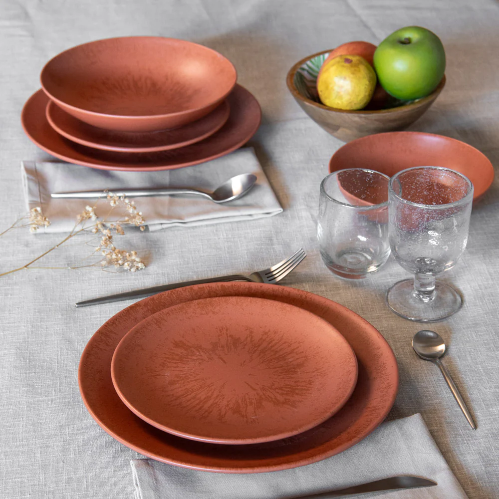 Saladier Onyx 24 cm Terracotta Table passion