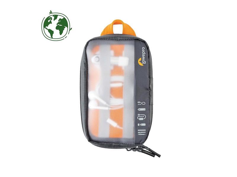 Lowepro Kameratasche GearUp Pouch Mini (GRL) Grau Reisetasche und Organizer für digitale Geräte, Kabel und Zubehör