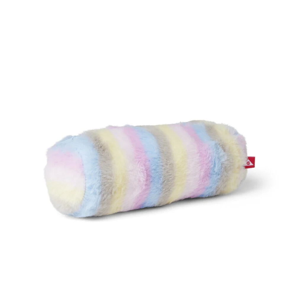 Trousse fausse fourrure polyester multicolore Ø7xL21cm