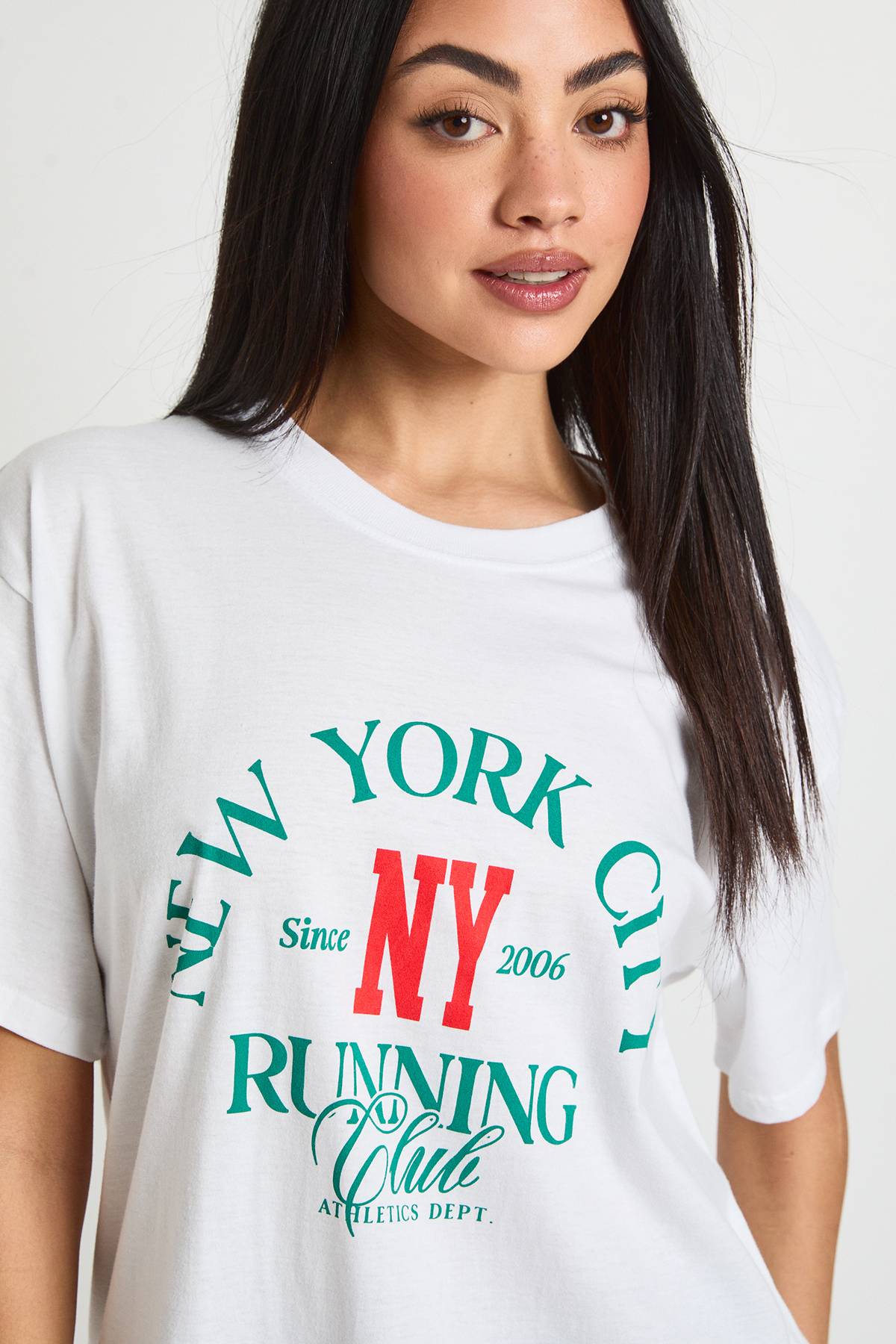 boohoo T-shirt Oversize À Imprimé Graphique NYC Devant
