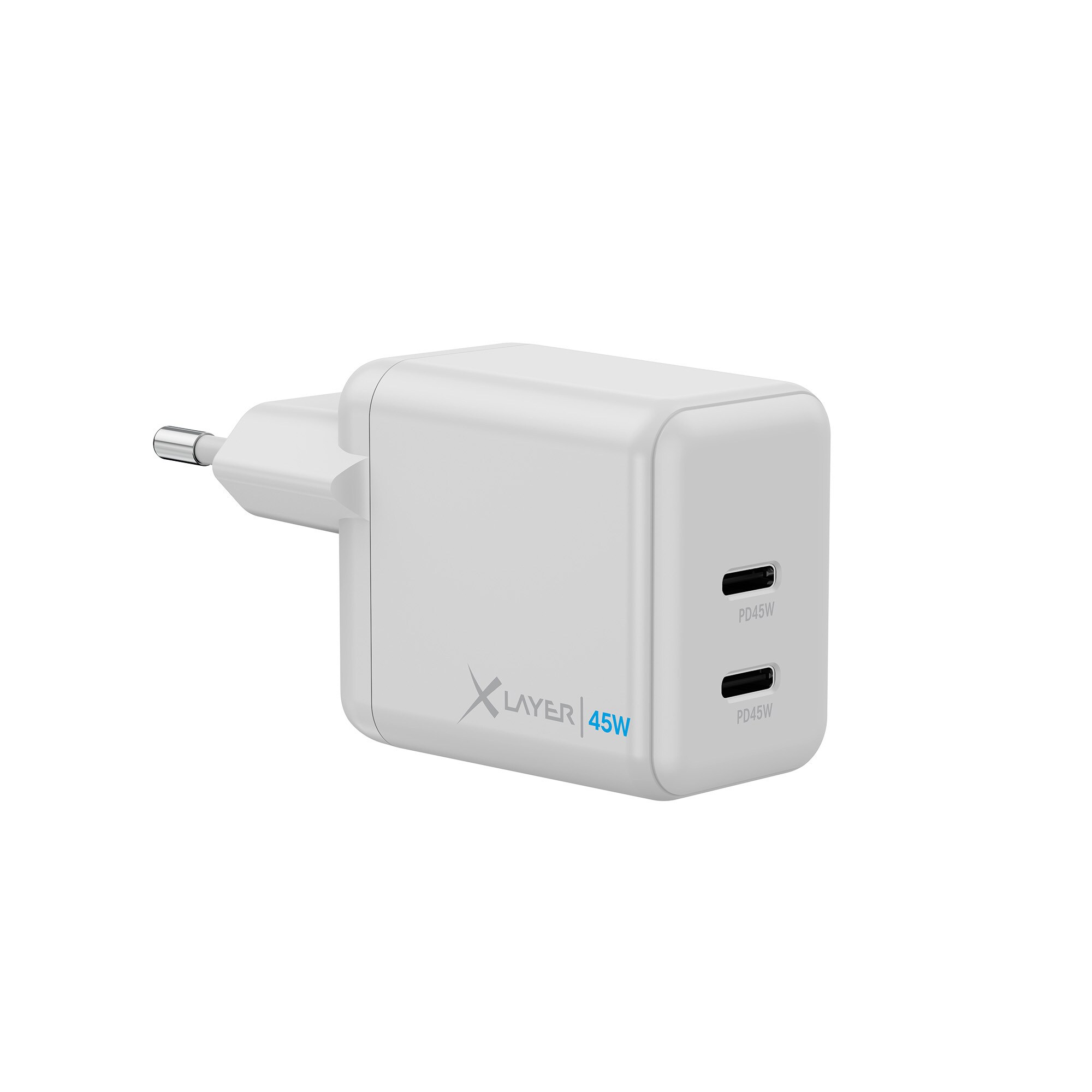 Xlayer CHARGER Ladegerät Universal 45W Powercharger USB Typ C & USB Typ CNetzteil