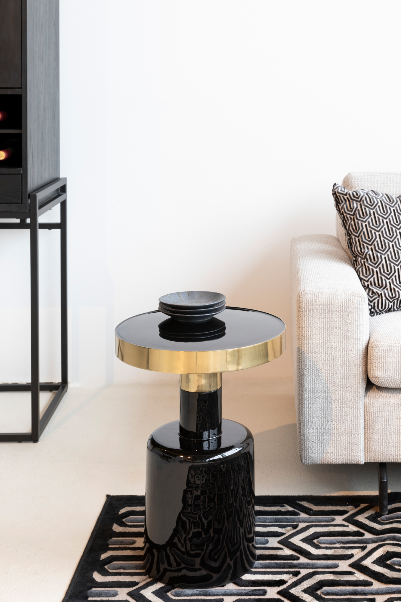 Bijzettafel Glam zwart