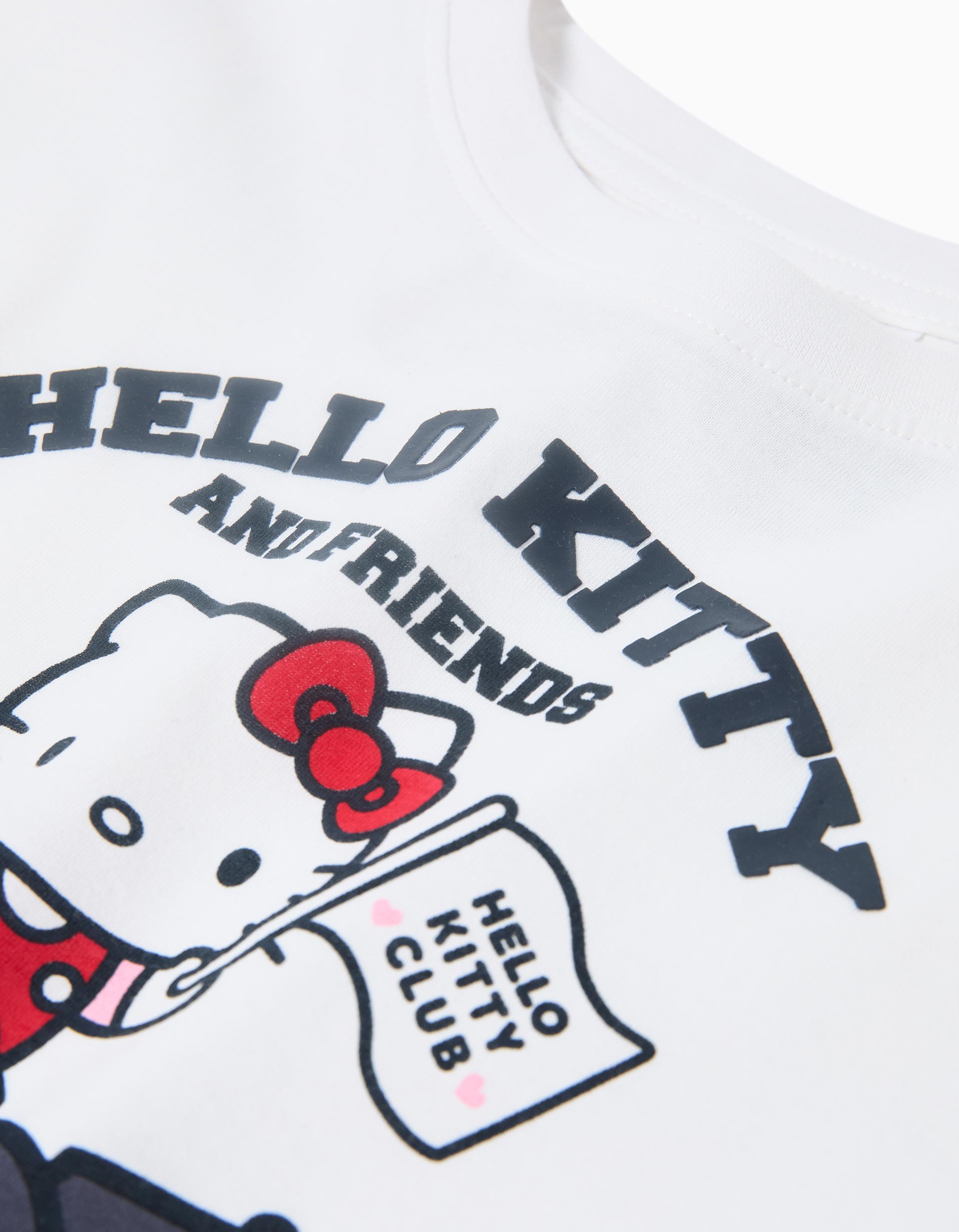 T-shirt 'Hello Kitty', Menina, Branco