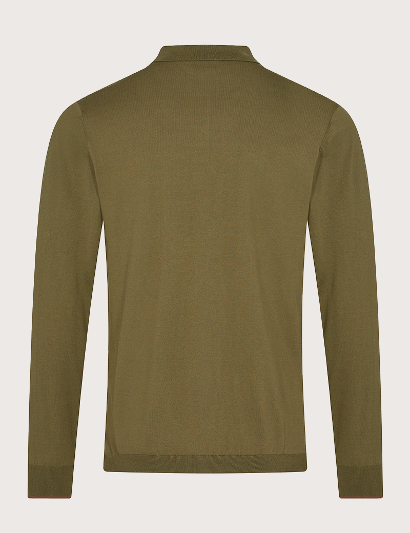 MOS MOSH POLO HOMME MANCHES LONGUES JOSH KAKI