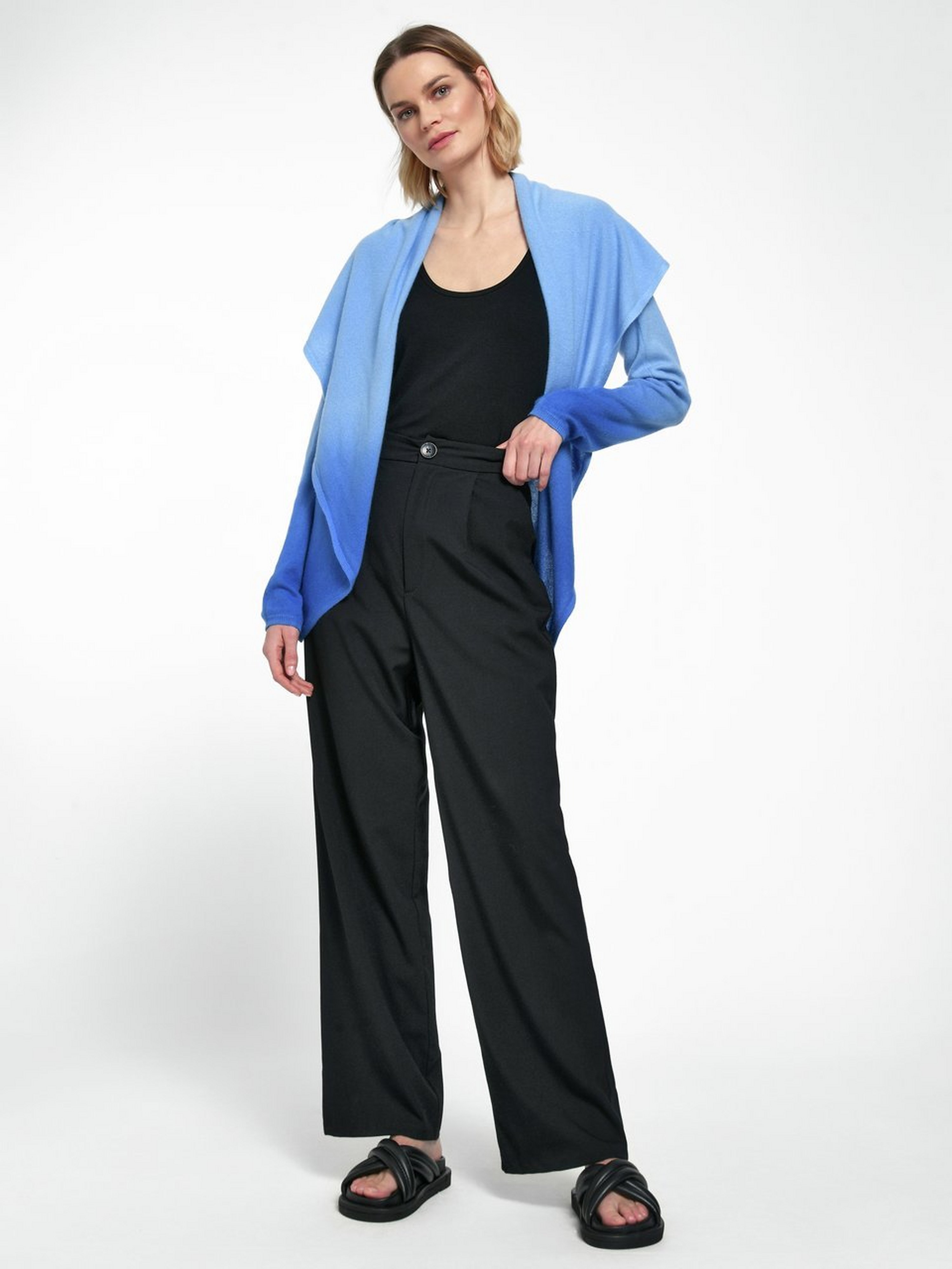 Strickjacke aus Schurwolle und Kaschmir