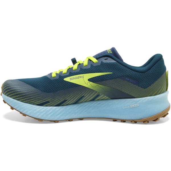 Chaussure trail BROOKS CATAMOUNT BLUE/LIME/BISCUIT