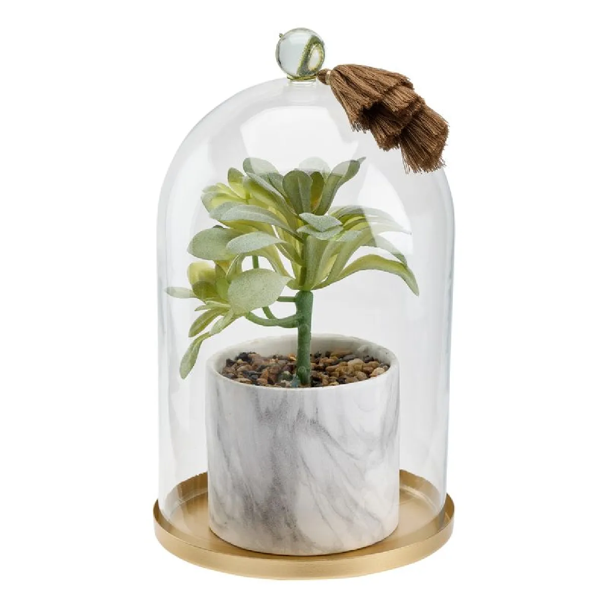 But Cloche avec Plante Artificielle UTANO 25 cm