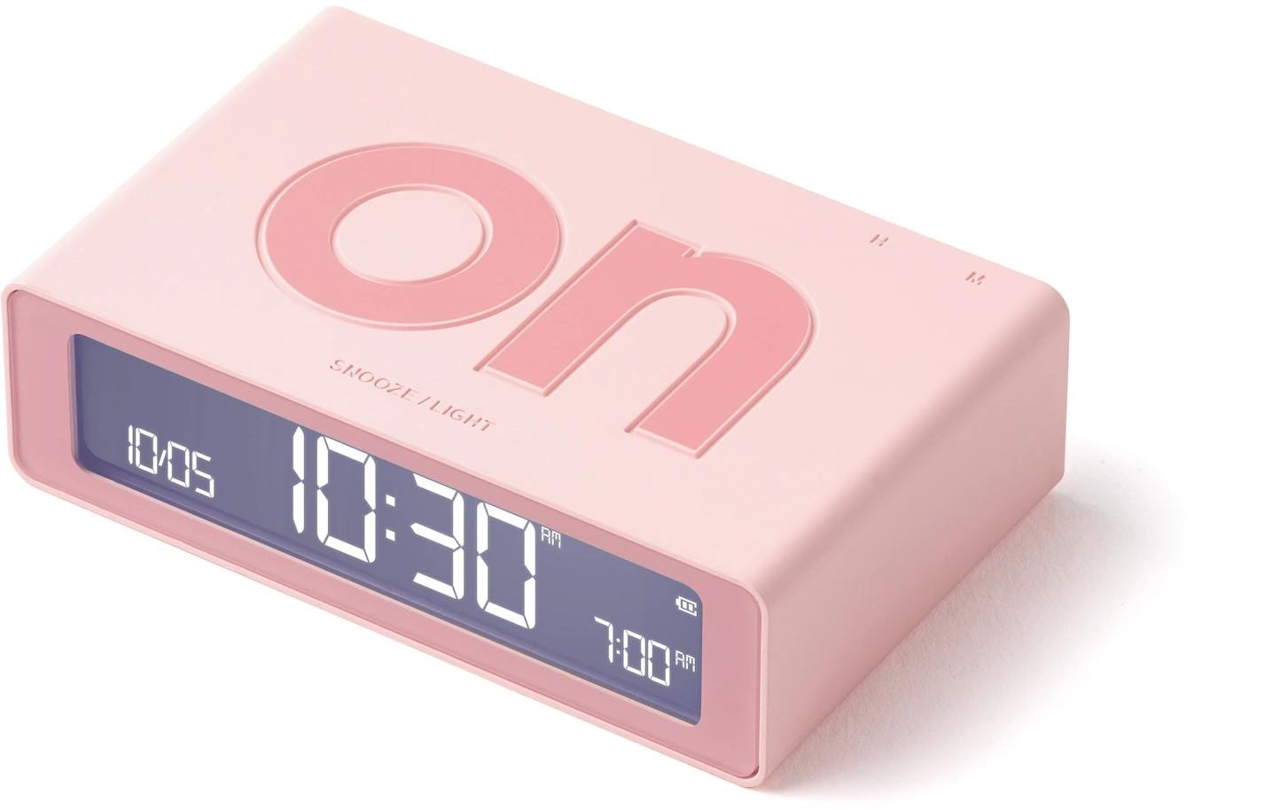 Digitalwecker Flip Mini Light PinkMini LCD-Wecker mit Umkehrfunktion (On/Off)