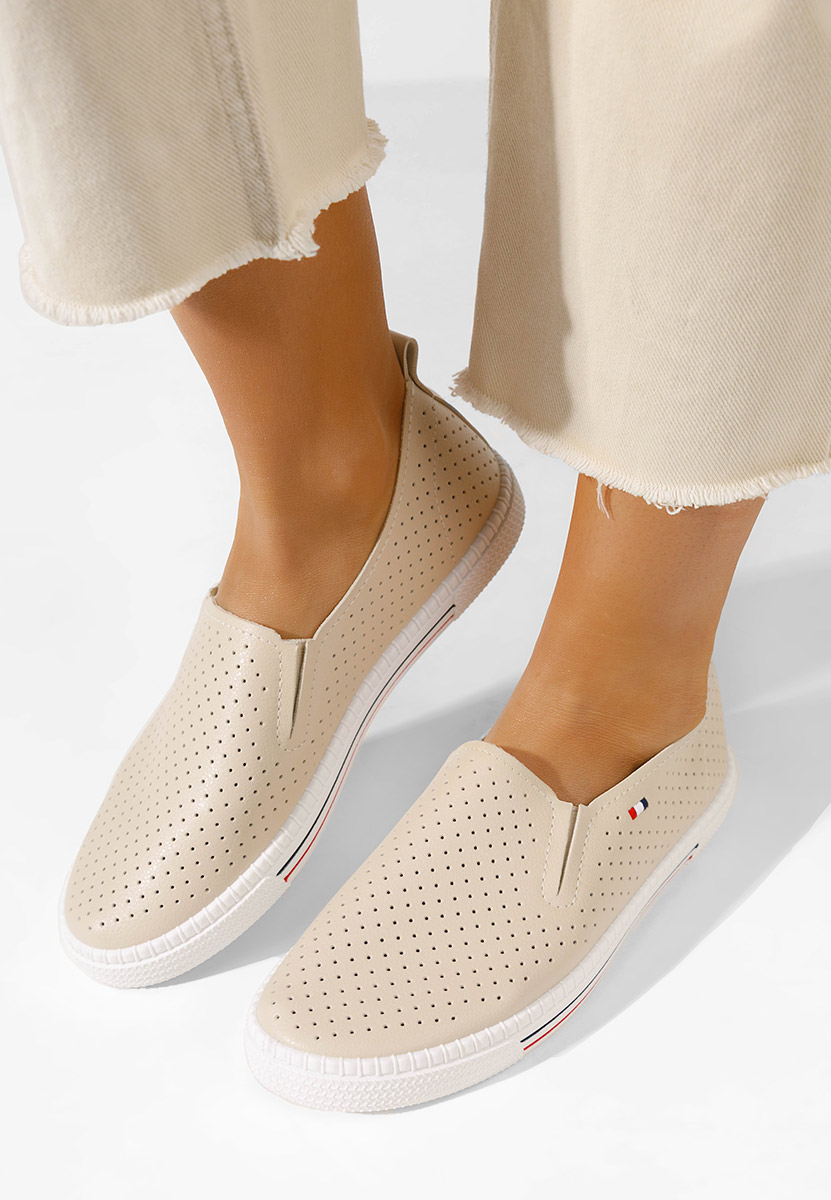 Chaussures casual femme beige Saphira